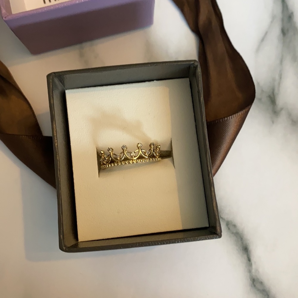 👑 As New- MICHAEL HILL Crown ring with diamonds - Picture 8 of 11